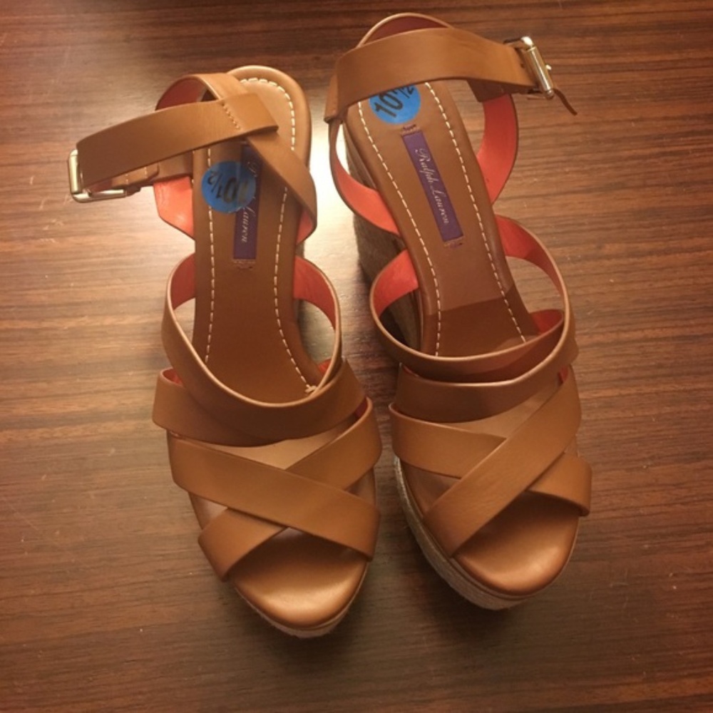 Ralph Lauren Purple Label Wedge Sandals